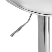 Taburete alto giratorio ajustable en altura con pie de metal