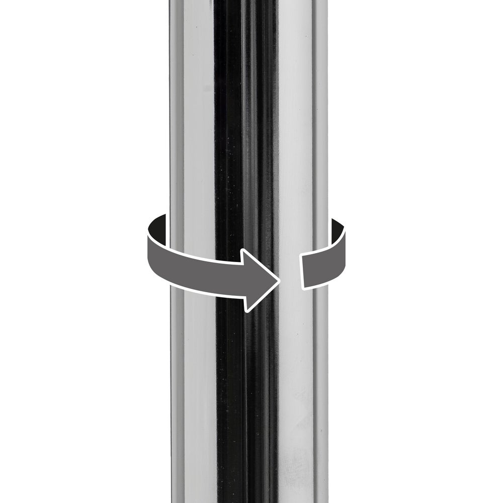 Taburete alto giratorio ajustable en altura con pie de metal