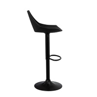 Taburete giratorio con respaldo negro de 104 cm