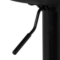 Taburete giratorio con respaldo negro de 104 cm