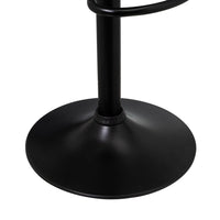 Taburete giratorio con respaldo negro de 104 cm