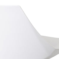 Taburete giratorio con respaldo blanco de 104 cm