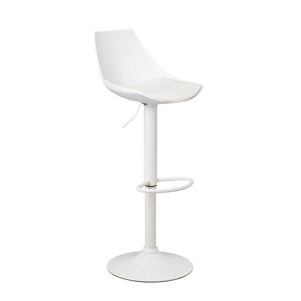 Taburete alto giratorio ajustable en altura con pie de metal