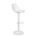Taburete alto giratorio ajustable en altura con pie de metal