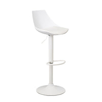 Taburete alto giratorio ajustable en altura con pie de metal