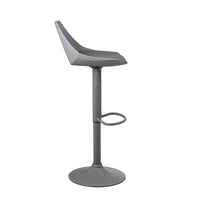 Taburete alto giratorio ajustable en altura con pie de metal