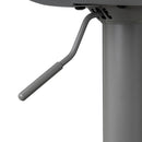 Taburete alto giratorio ajustable en altura con pie de metal