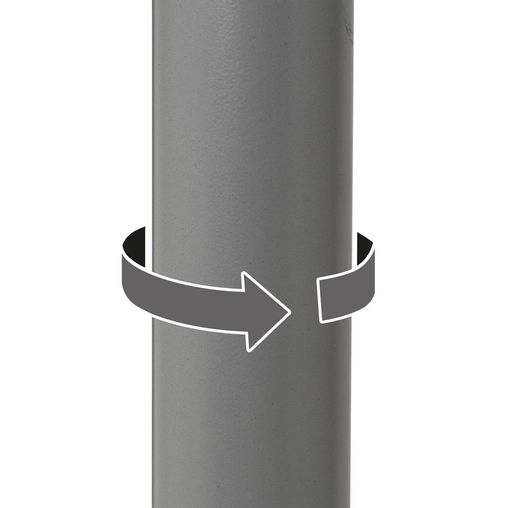 Taburete alto giratorio ajustable en altura con pie de metal