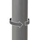 Taburete alto giratorio ajustable en altura con pie de metal
