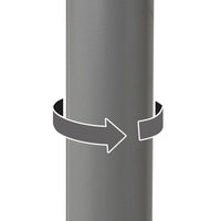 Taburete alto giratorio ajustable en altura con pie de metal