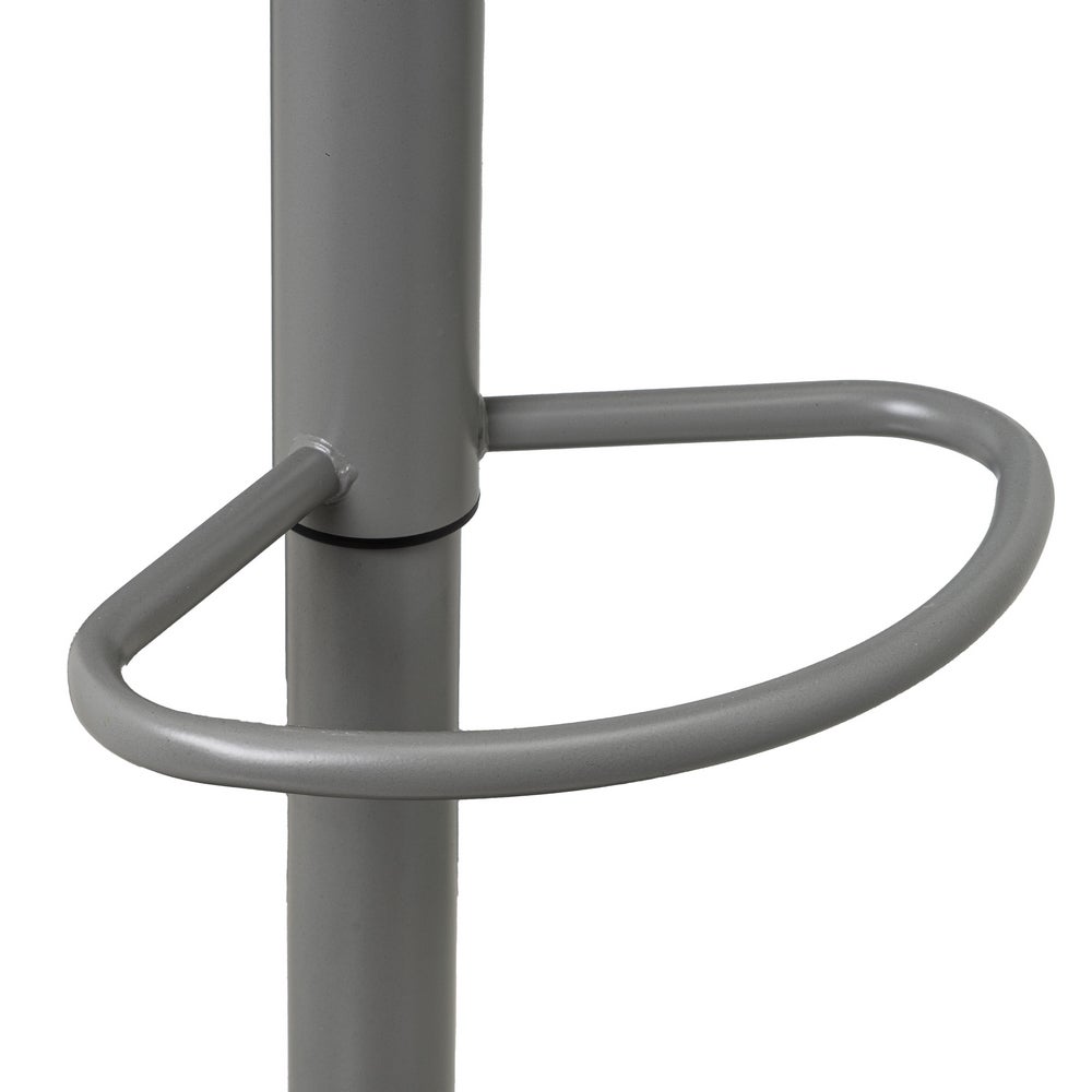 Taburete alto giratorio ajustable en altura con pie de metal