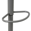 Taburete alto giratorio ajustable en altura con pie de metal