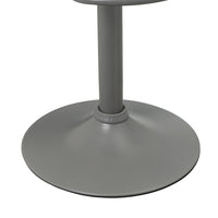 Taburete alto giratorio ajustable en altura con pie de metal