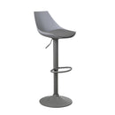 Taburete alto giratorio ajustable en altura con pie de metal