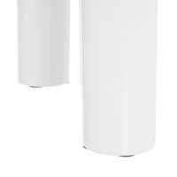 Mesa auxiliar redonda blanca