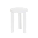 Mesa auxiliar redonda blanca