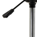 Silla de escritorio con ruedas gris de polipiel