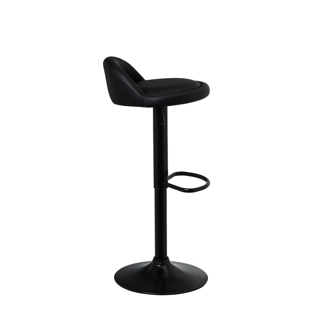 Taburete giratorio negro