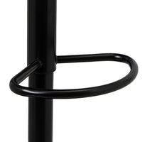 Taburete giratorio negro