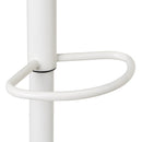 Taburete giratorio acolchado blanco