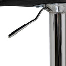 Taburete alto acolchado giratorio negro