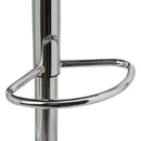 Taburete alto acolchado giratorio negro