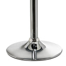 Taburete alto acolchado giratorio negro