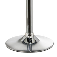 Taburete alto acolchado giratorio negro