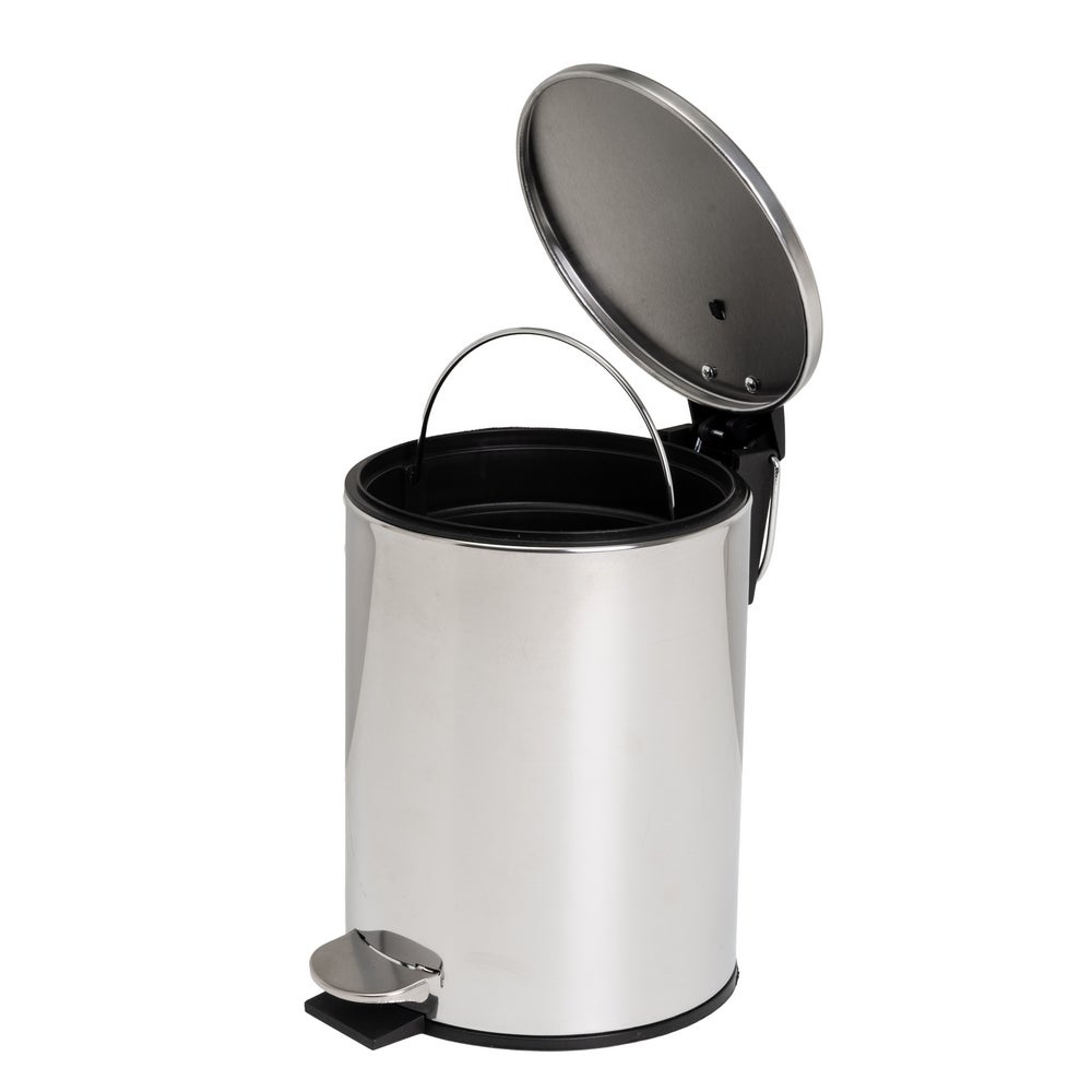 Papelera plateada de 3 Litros