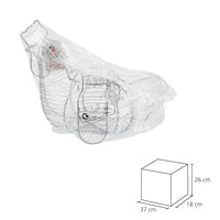 Huevera gallina cromada