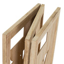 Biombo geométrico de 3 hojas natural