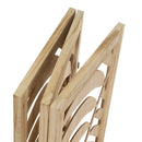 Biombo de 3 hojas tallado natural