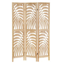 Biombo de 3 hojas tallado natural
