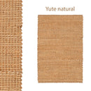 Alfombra de yute natural de 60x90 cm
