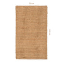 Alfombra de yute natural de 70x140 cm