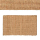 Alfombra pasillera de yute natural de 140x70 cm
