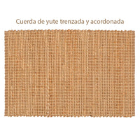Alfombra de yute natural de 70x140 cm