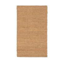 Alfombra pasillera de yute natural de 140x70 cm