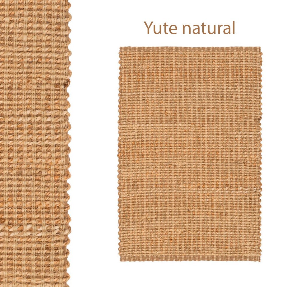 Alfombra de yute natural de 140x200 cm