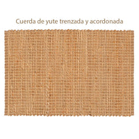 Alfombra de yute natural de 140x200 cm