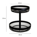 Frutero 2 alturas negro