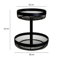 Frutero 2 alturas negro