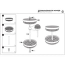 Frutero 2 alturas negro