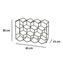 Botellero negro para 11 botellas