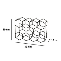 Botellero negro para 11 botellas