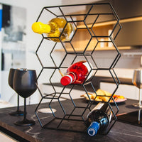 Botellero negro para 11 botellas