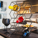 Botellero negro para 11 botellas