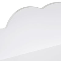 Perchero de pared nube blanco