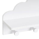 Perchero de pared nube blanco