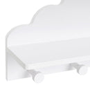 Perchero de pared nube blanco